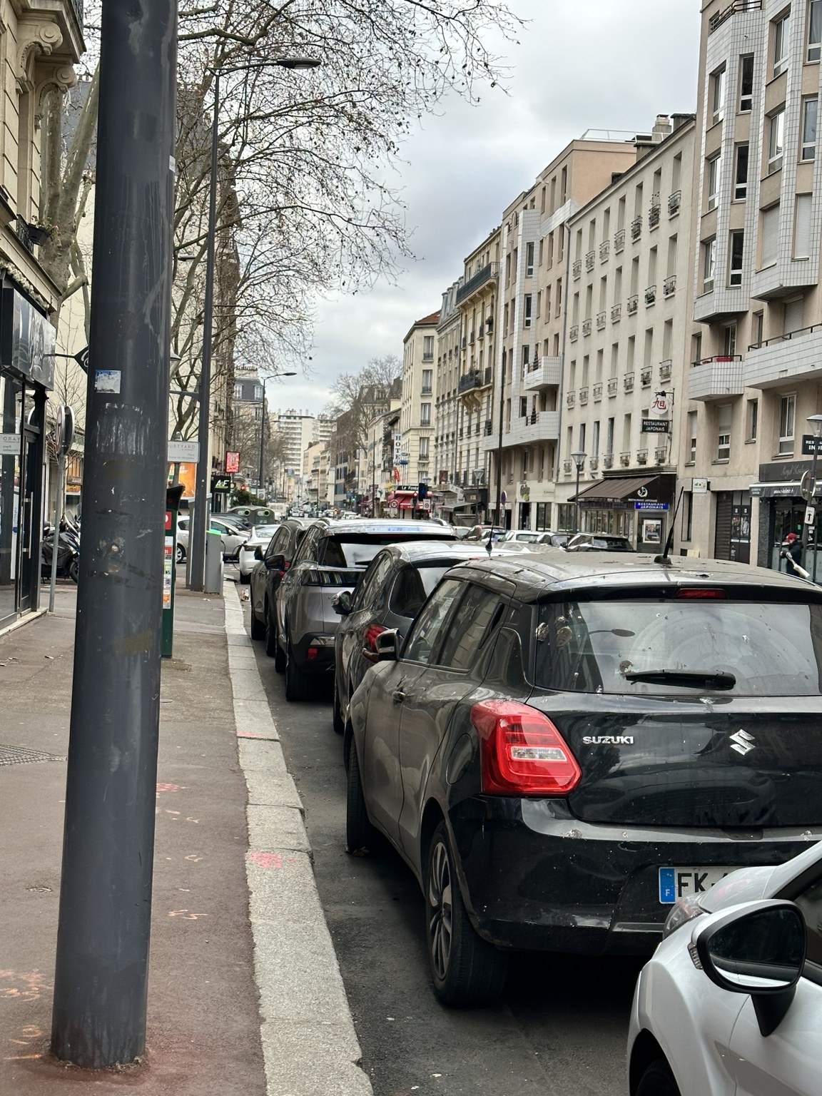 Paris neighborhood street