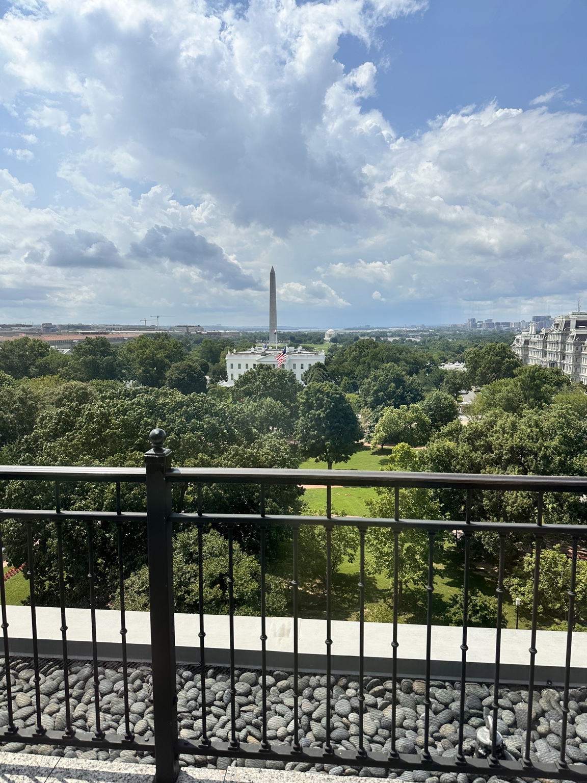 Washington Monument and sweeping city views